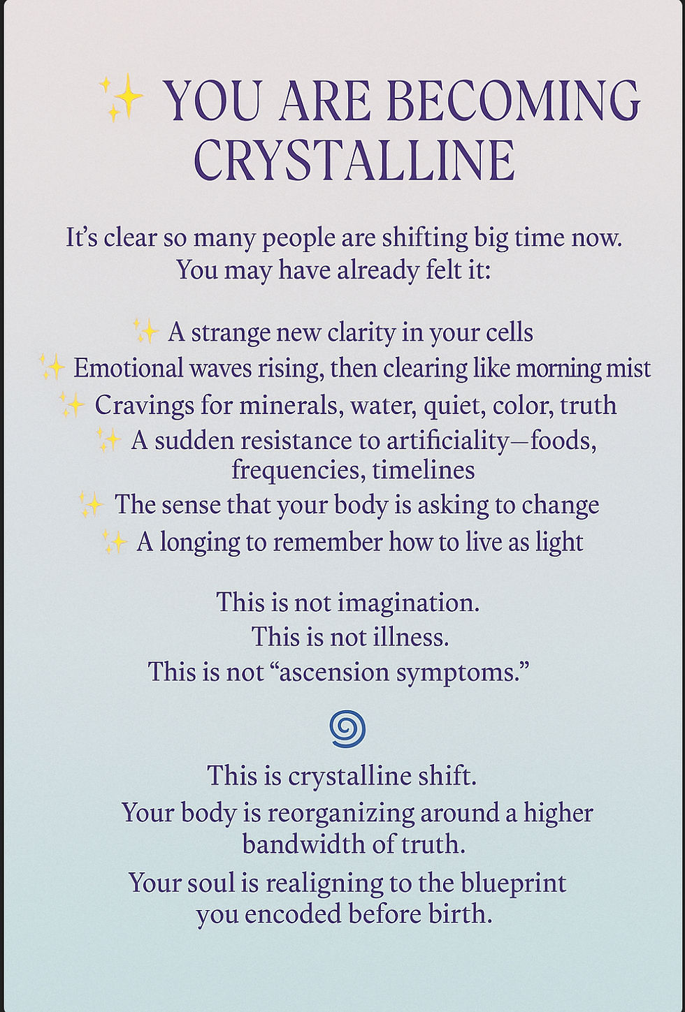 Miniatura: CRYSTALLINE SOUL SCAN - LUNARI FIELD ATLAS