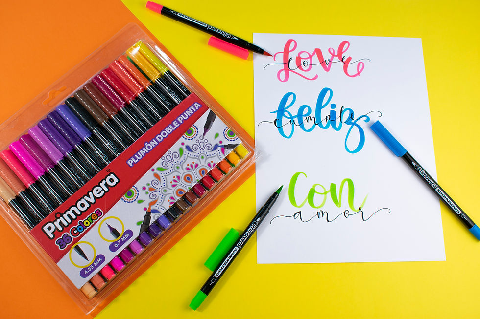 Plumon Primavera Punta Pincel x36 2