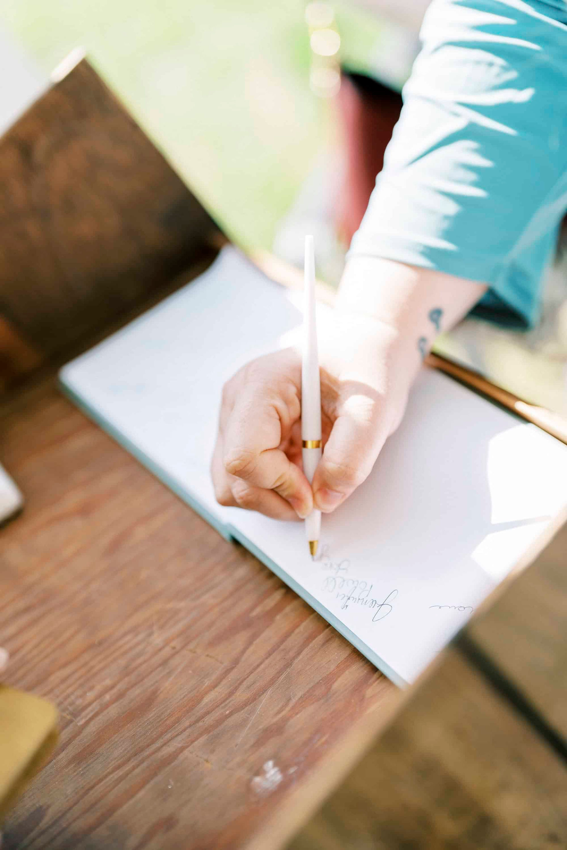 wedding guest signing book