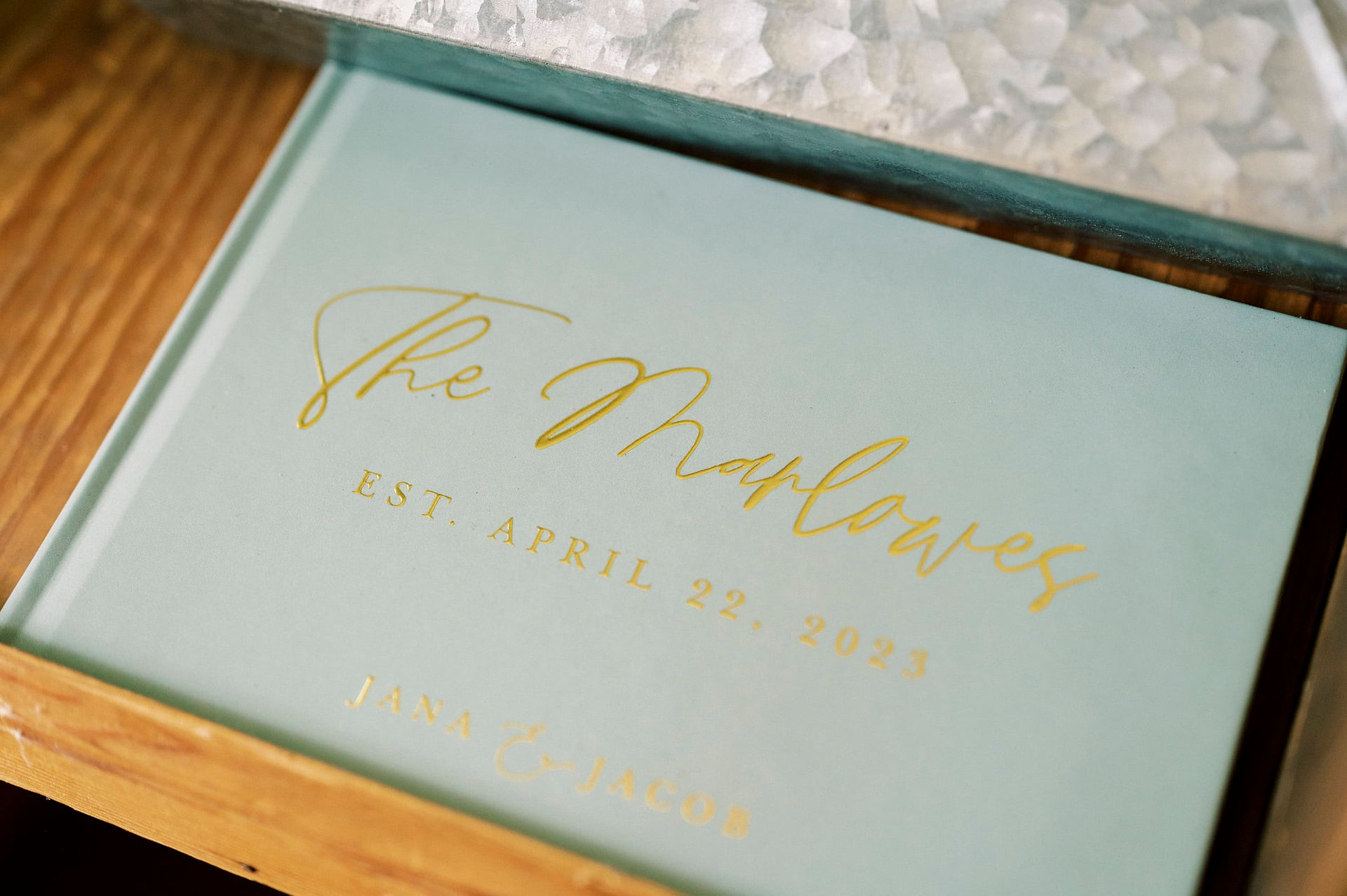 wedding guest book cover