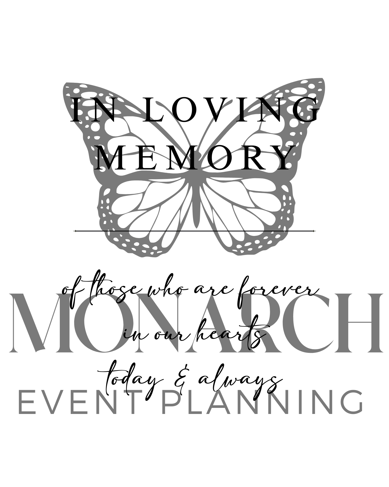 In Memory sign for wedding