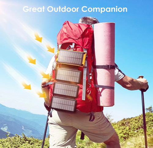 Solar Power Bank with Fast Charging Personal Gadgets