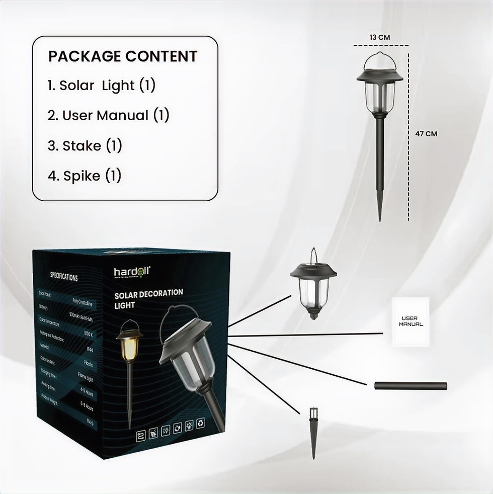 Thumbnail: solar garden light contents