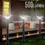 Thumbnail: solar lights square with pole 7 watt night view