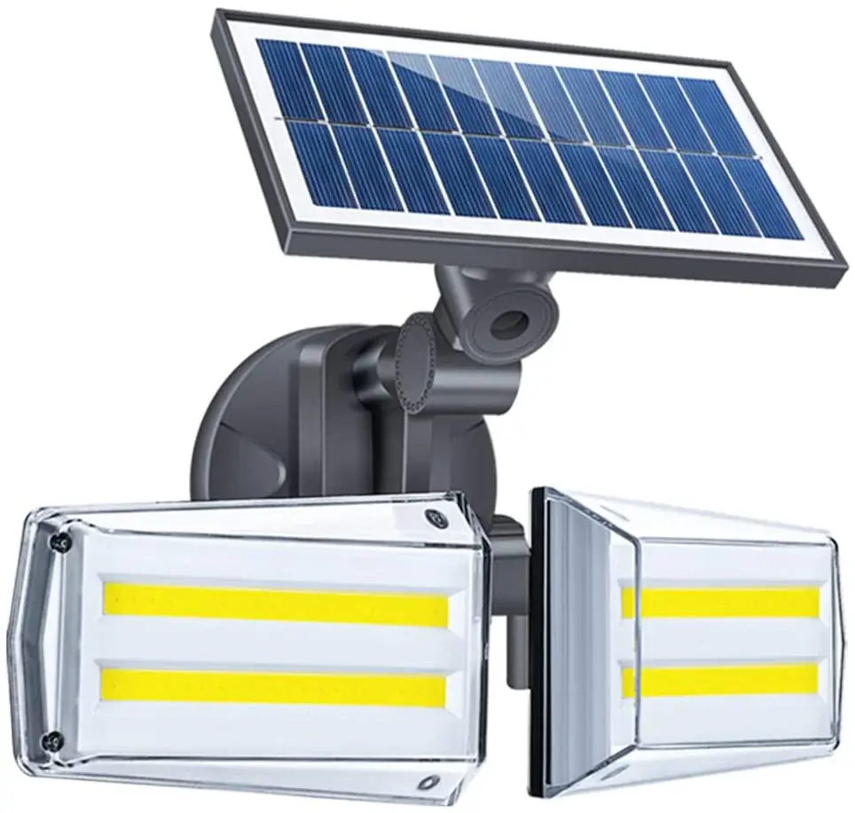 Solar Outdoor Motion Sensor Adjustable Twin Lamps ML-148