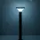 Thumbnail: solar light round with pole 10 watt at night