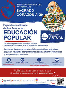 Especialización Docente de Nivel Superior en Educación Popular