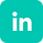 curved teal blue square with Linkedin logo icon