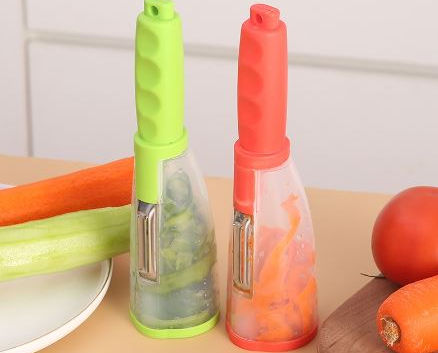 Item 141- Descascador de legumes manual com reservatório.