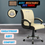 Thumbnail: NEWTURN Maxson Mid Back Soft Jute Sweat-Free Fabric Revolving Chair