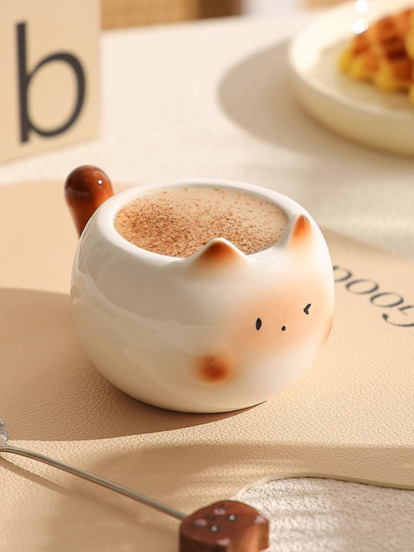 Peekaboo Kitty Mug - Cute Ceramic Coffee Mug for Cat Lovers