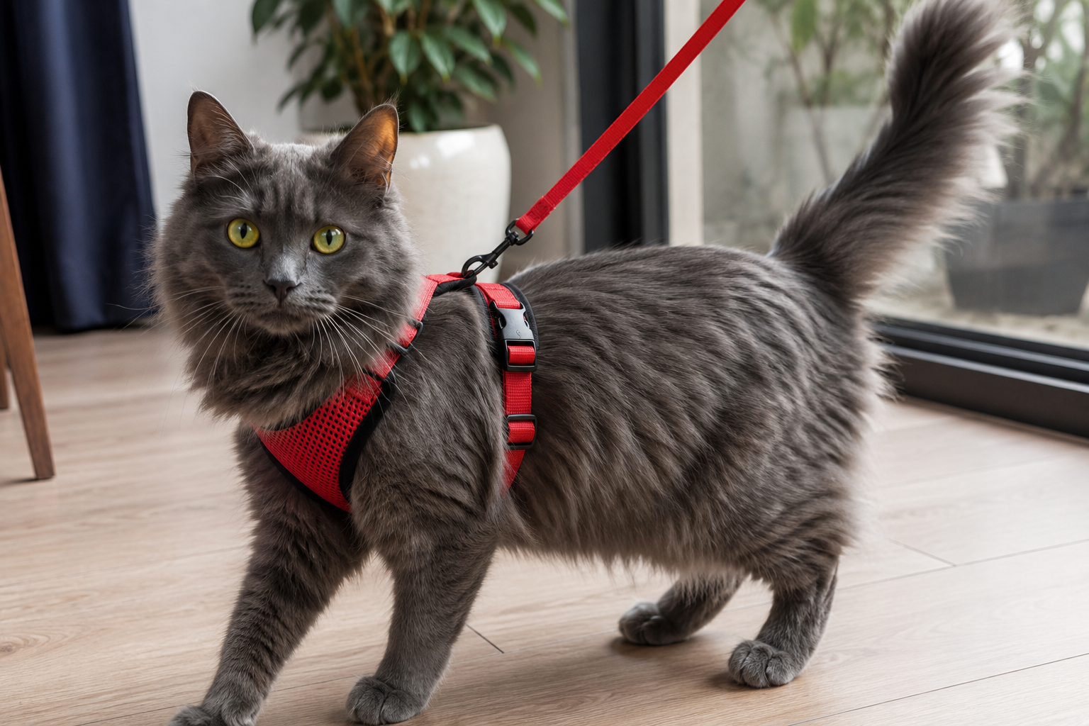 AdventureFit Cat Harness Set - Escape-Proof Adjustable Harness & Leash