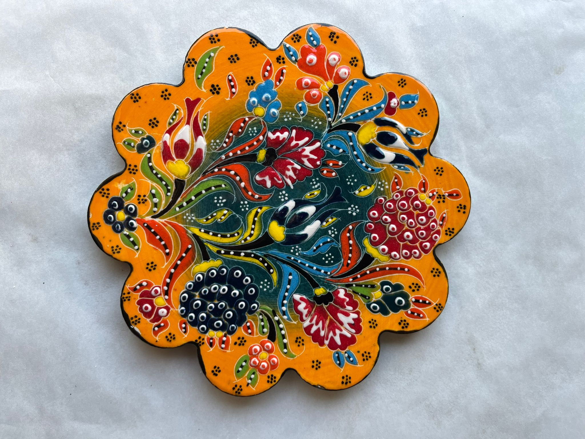 LARGE  TURKISH CERAMIC COASTER