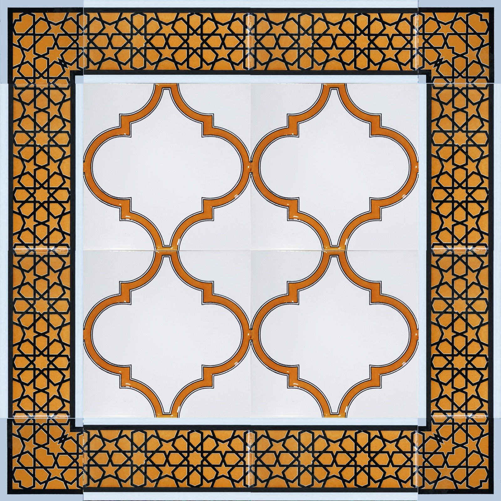 16 PIECES TILE SET, 60x60 cm (23.6" x 23.6")