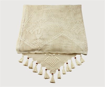 Thumbnail: NATURAL HANDMADE KITCHEN CURTAIN, 100x185 CM