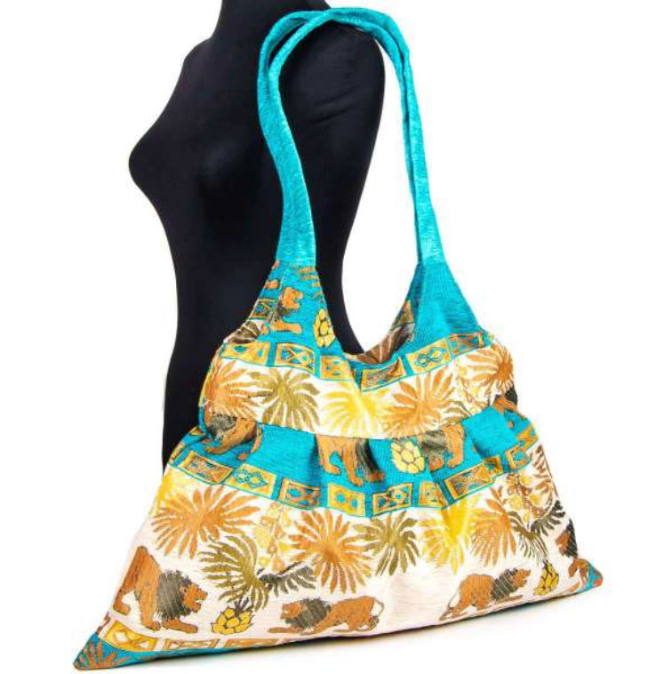 الصورة المصغرة: 10X ASSORTED NEW FLOWER KILIM BAG -AC121