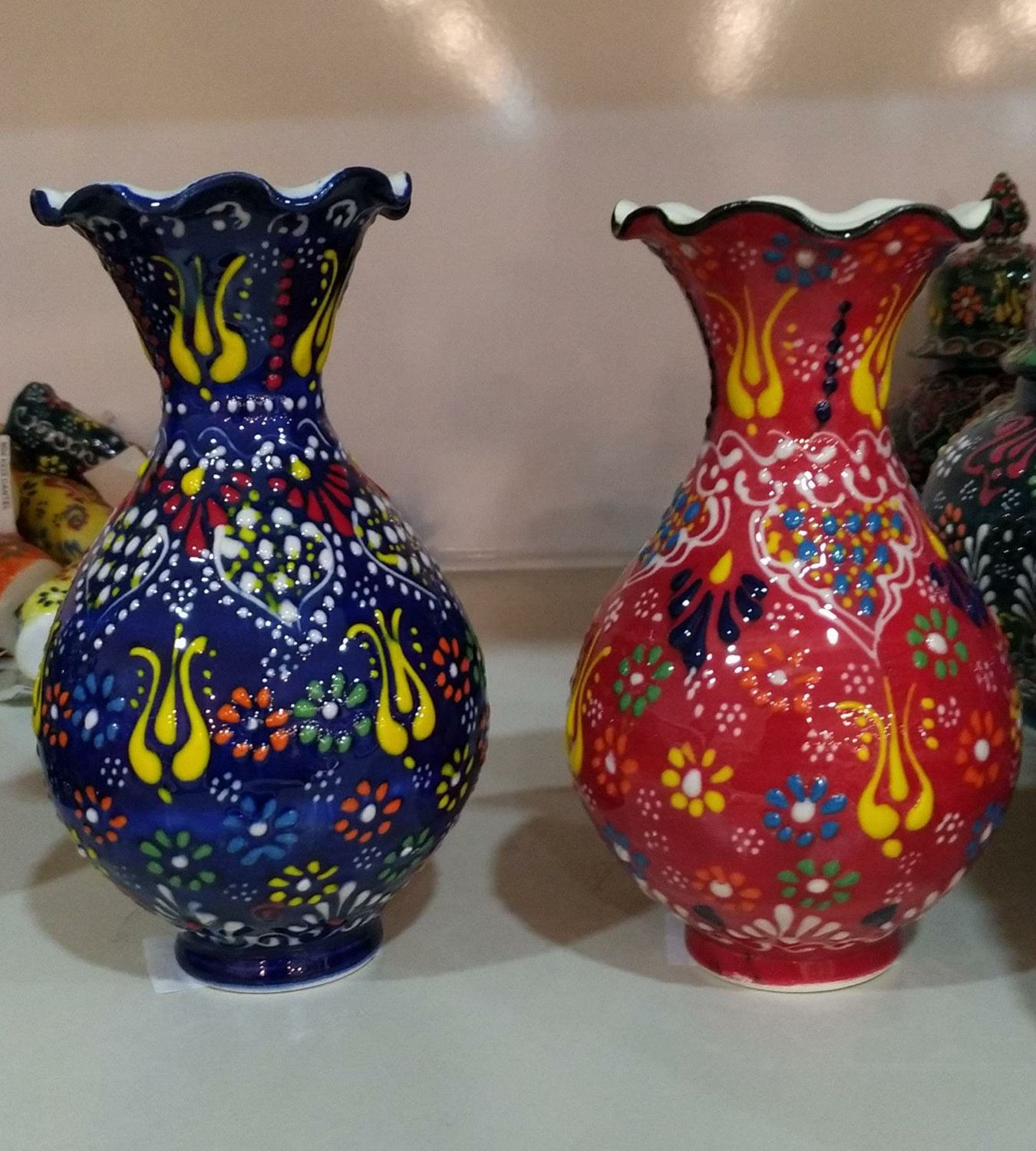 20x ASSORTED TURKISH CERAMIC VASE, 15 cm (5.9")