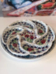 TURKISH CERAMIC BREAKFAST SET, IZNIK SAMUR