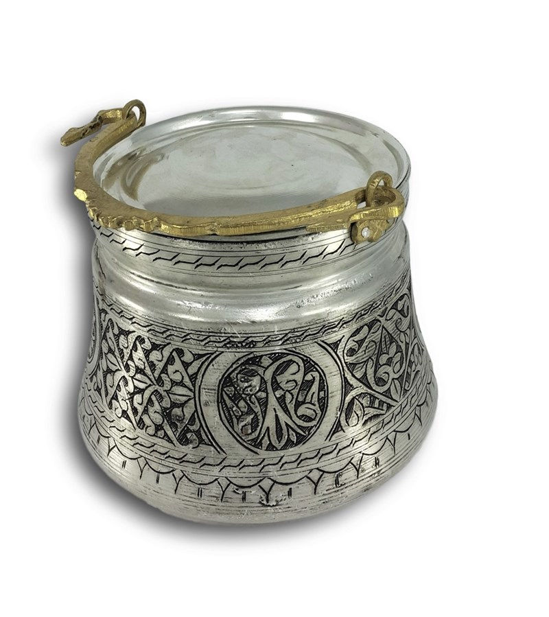 دلة نحاس تركي مطروقة باليد