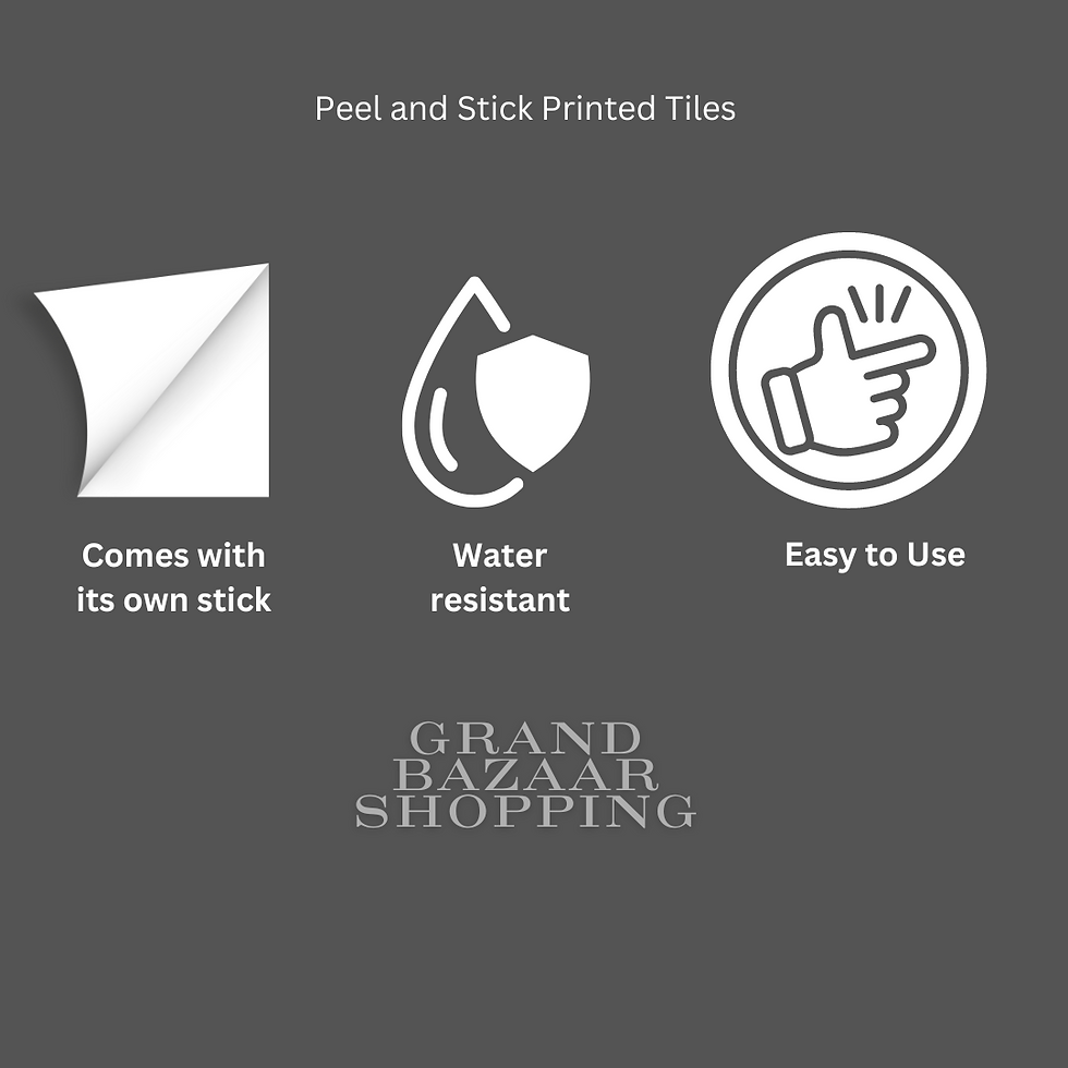 Thumbnail: PEEL AND STICK TURKISH PRINT TILE