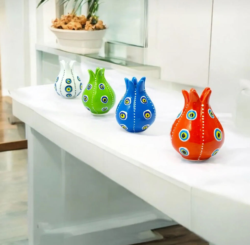 الصورة المصغرة: 8x ASSORTED TURKISH CERAMIC DECOR