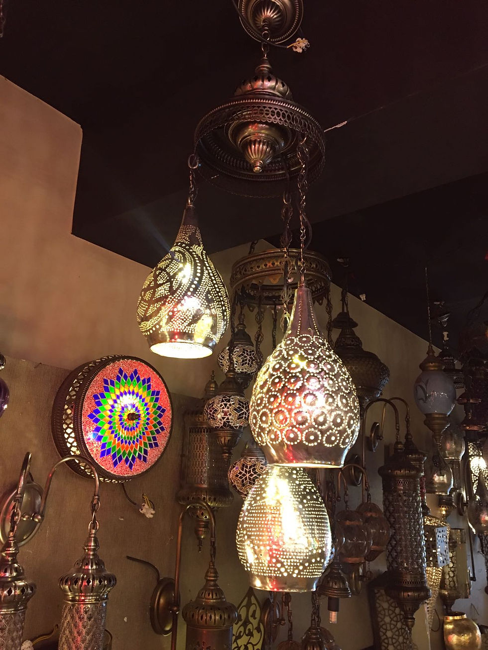 Thumbnail: HANDMADE ARTWORK MOROCCAN CHANDELIER , 3 LAMPS