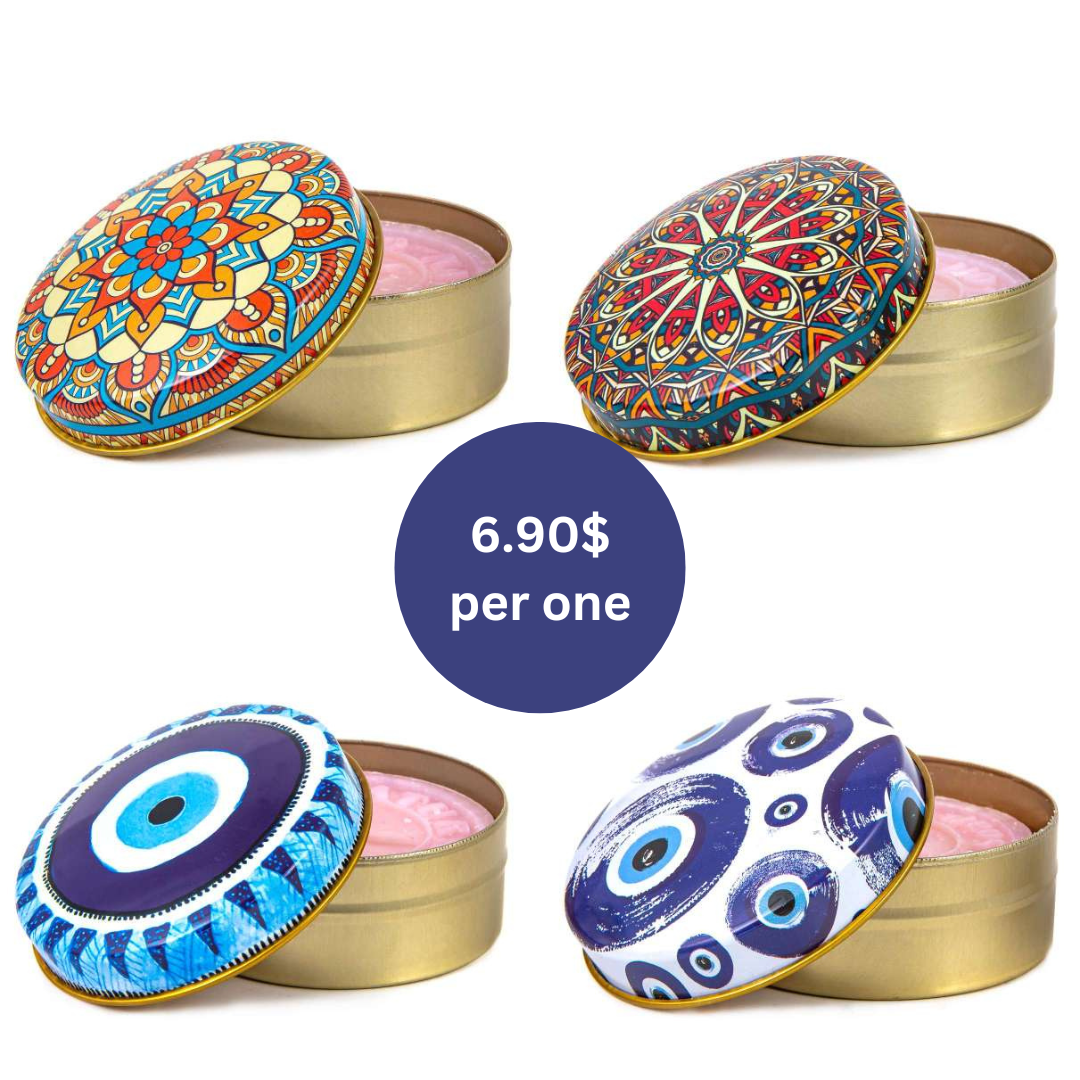 10x HANDMADE OLIVE OIL HAMMAM SOAP SET WITH ORIENTAL BOXES