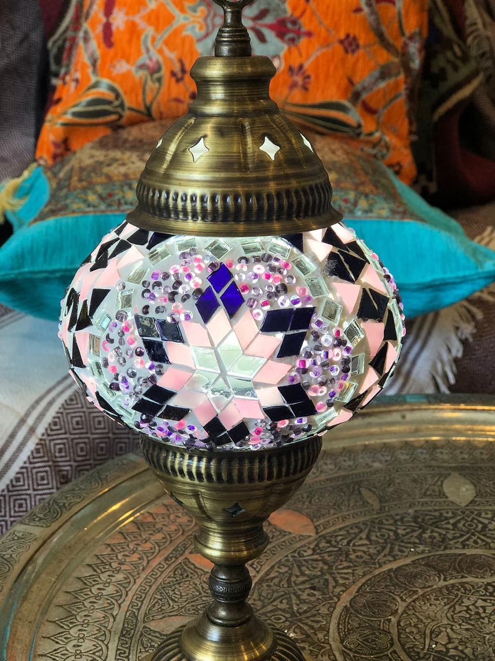 الصورة المصغرة: 30x ASSORTED MOSAIC GLOBES 12 CM (4.7")