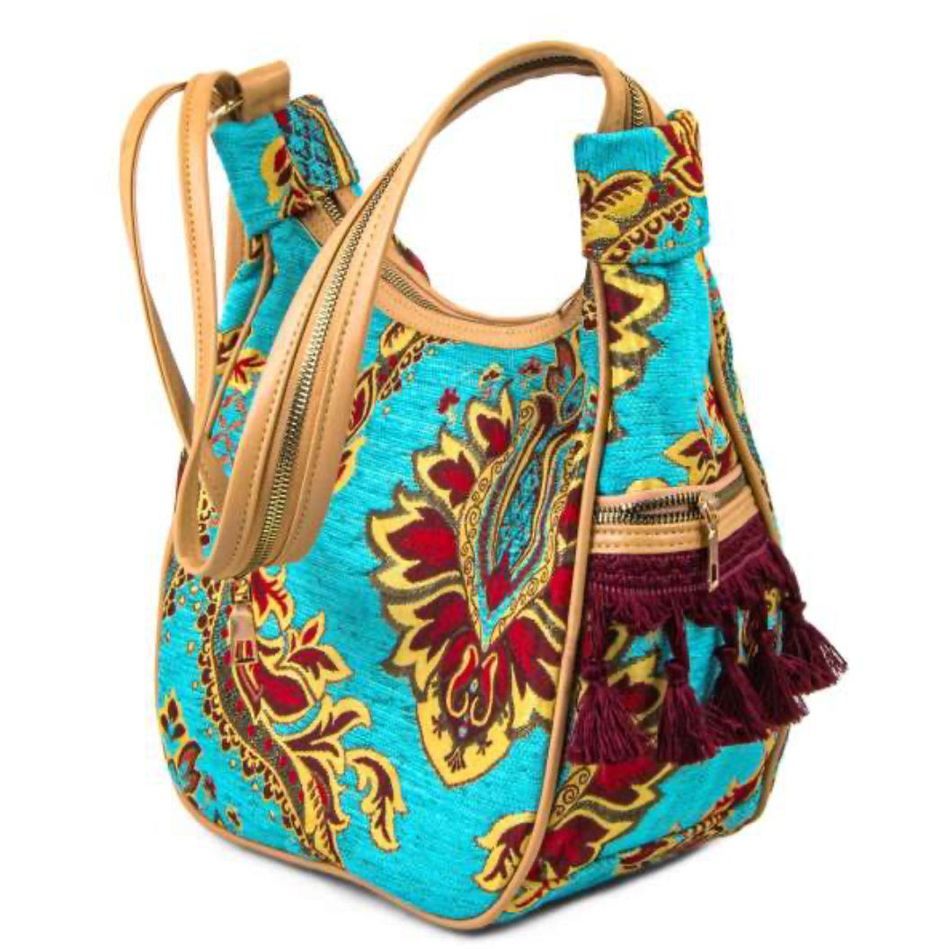 KILIM BAG WITH TASSEL