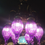الصورة المصغرة: BLOWN GLASS OTTOMAN CHANDELIER, 6 LAMPS, PURPLE
