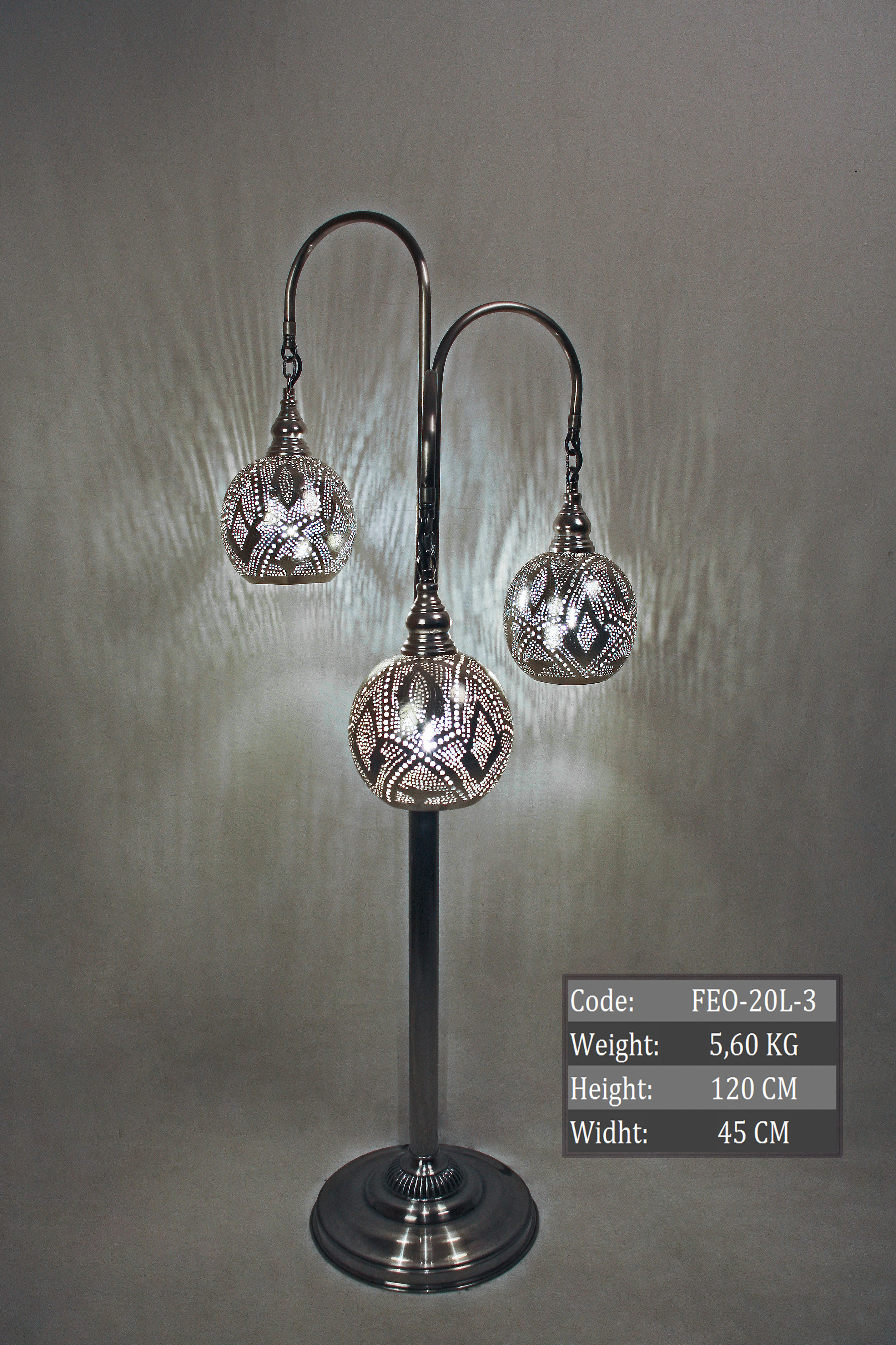 مصباح أرضي مغربي كبير صناعة يدوية 002