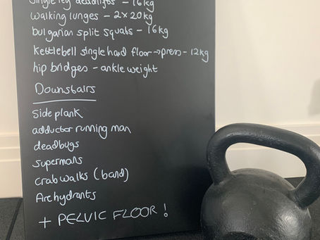 8-10 weeks.  Pregnancy Training plans in place