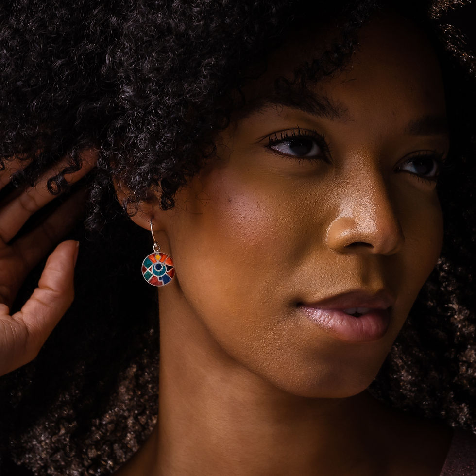 Peruvian circle Earrings