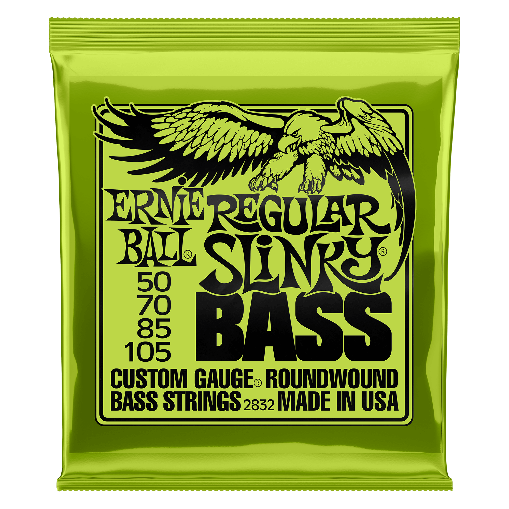Ernie Ball Electric Bass Strings 50-105 Regular Slinky