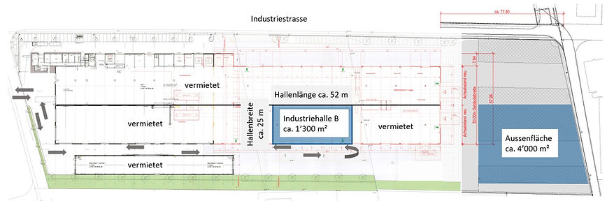 Plan Wikon Halle 1'300 m²