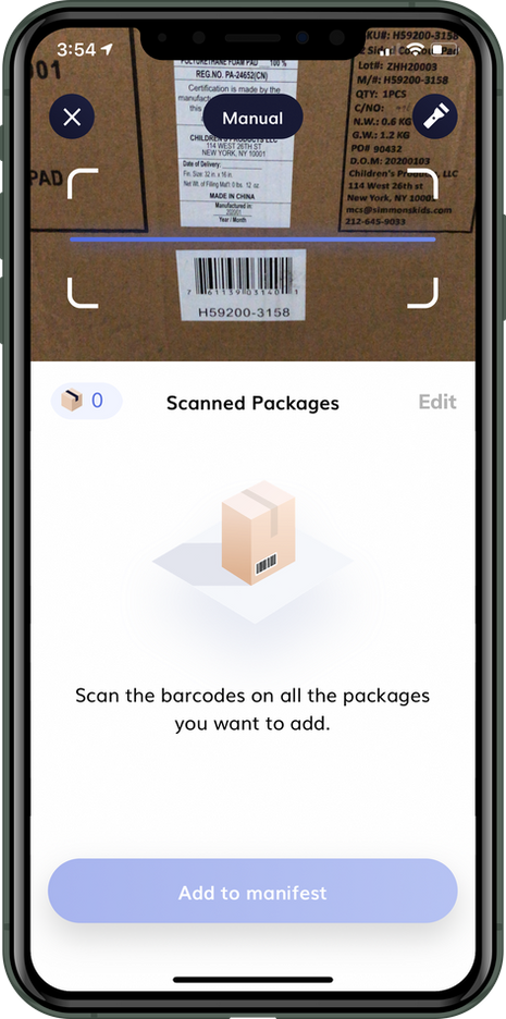Swirlingmedia Ontrac Mobile App - Scanning