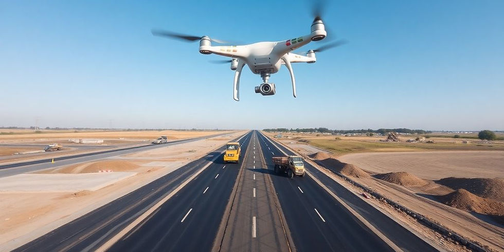 Optimizing Road Construction with Drone Mapping Applications