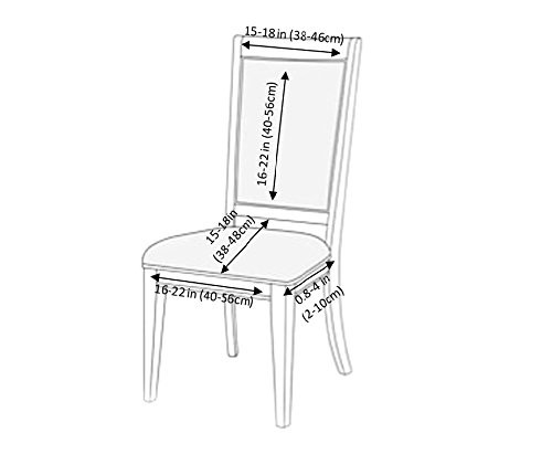 Thumbnail: 4pc Luxury Chair Cover Set for Dining Chair Waterproof Stretchable Breathable