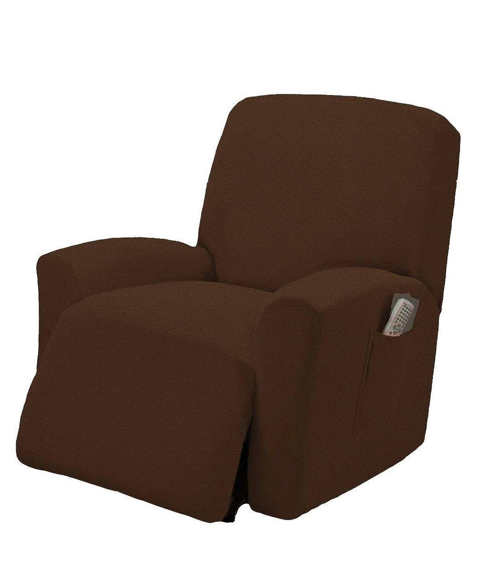 Thumbnail: 1 Piece Furniture Protector with Elastic Bottom, Recliner Chair Slipcover