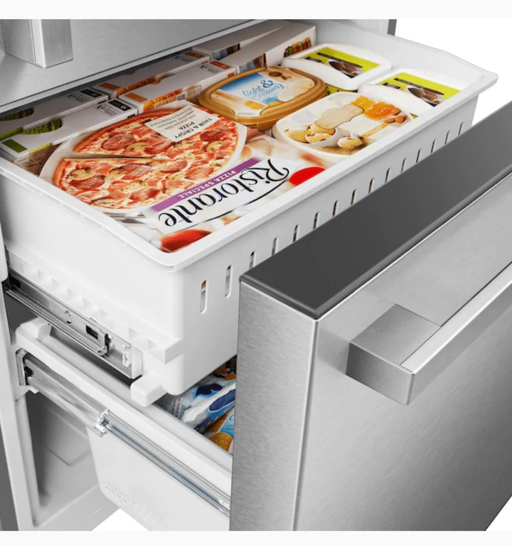 Thumbnail: Hisense 17.2-cu ft Counter-depth Bottom-Freezer Refrigerator (Fingerprint Resis