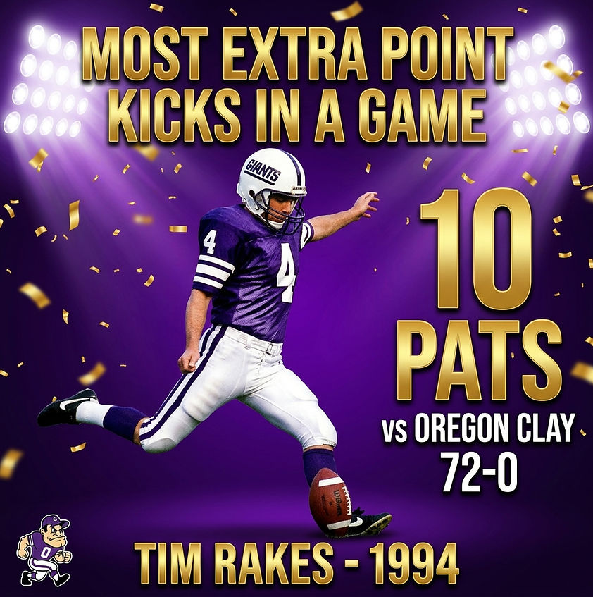 Most Extra Point kicks in a game.jpeg