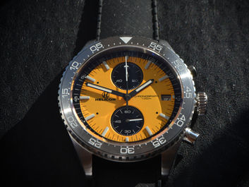 A great looking tool born in the UK – The Helicon Mustard Chronograph