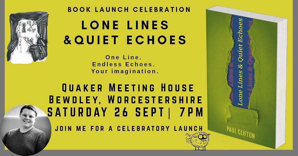Book Launch Event: Lone Lines & Quiet Echoes
