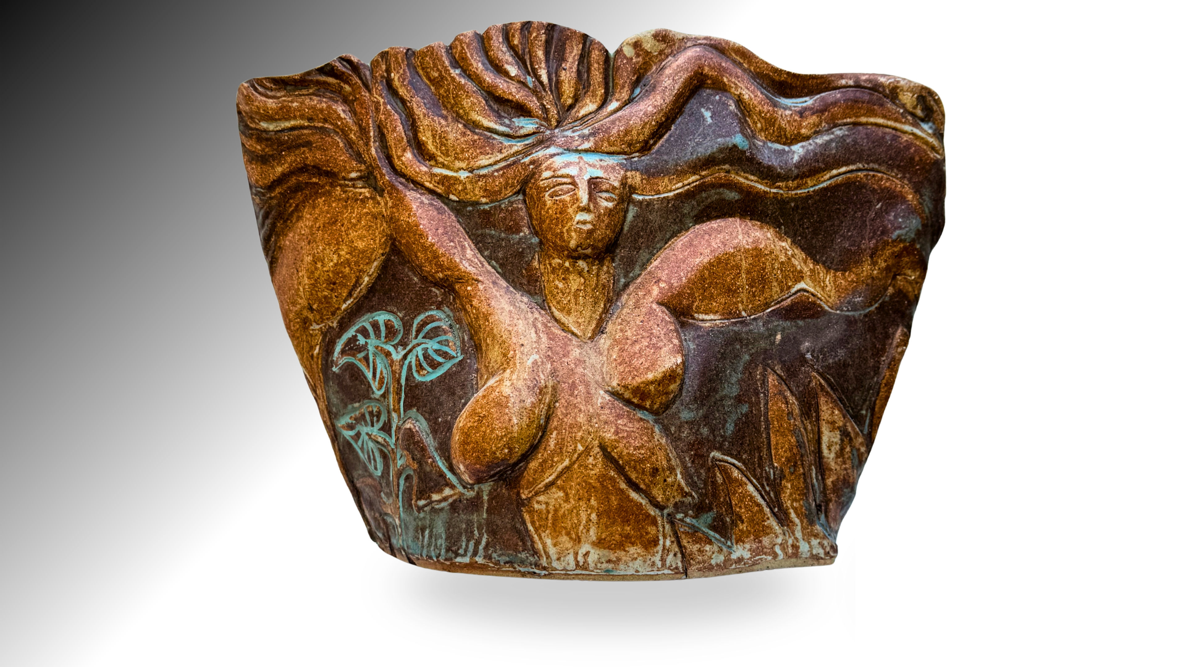 Marylyn Hyde 1970s British Studio Ceramics Stoneware Sculptural Female Vessel