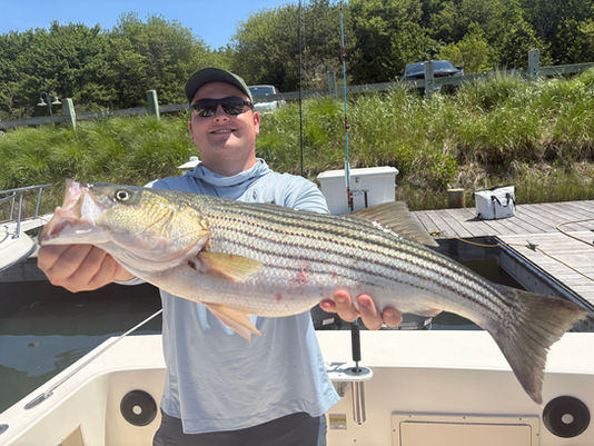 Scorching summer striper success!