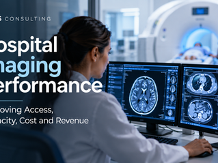 DCCS Hospital imaging professional reviewing diagnostic scans to improve imaging performance.