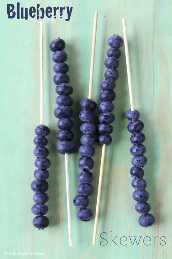 Blueberry skewers