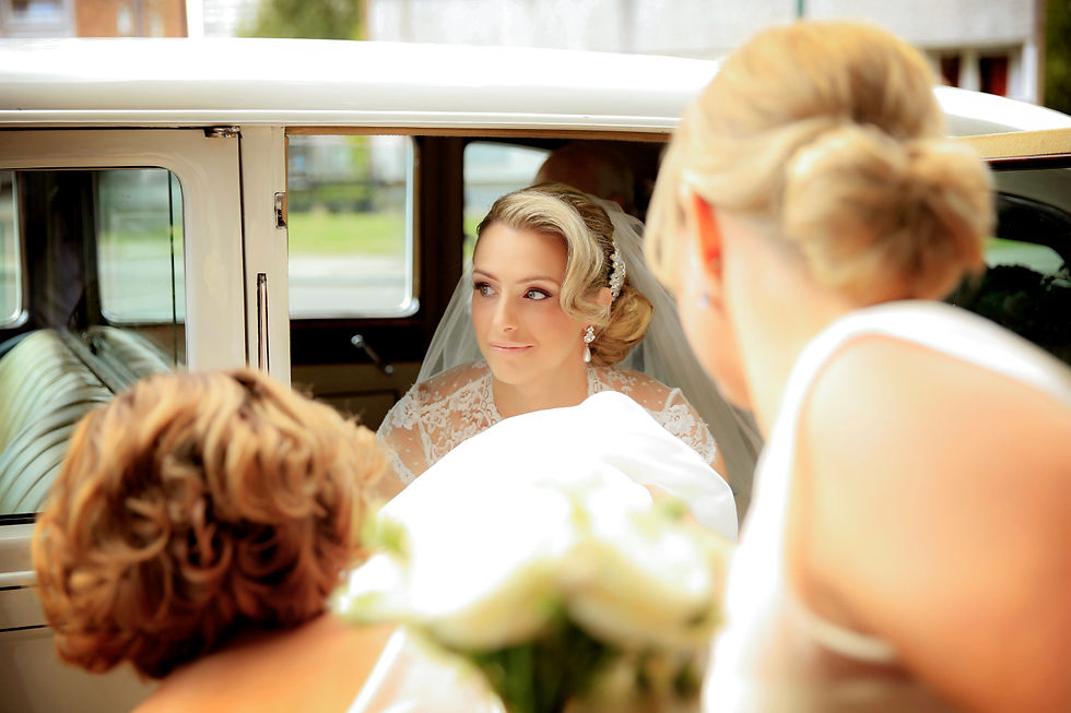 wrotham park bride's arrival