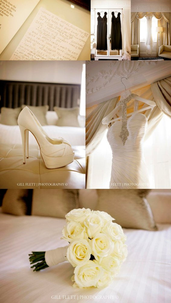 Bridal details in the Bridal Suite of The Connaught