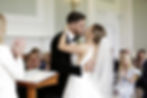 a kiss after the wedding at Botleys